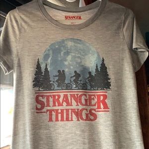 Gray stranger things shirt